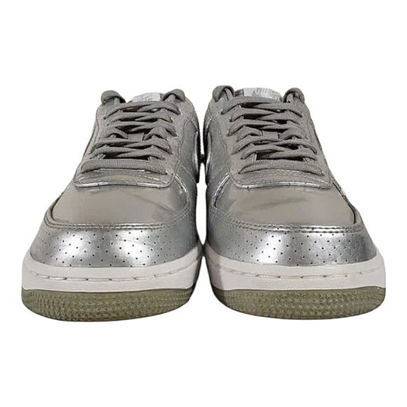 Nike Air Force 1 LV8 Dream Team Metallic Silver Low Sneaker Good Cond - 8.5 - Picture 4 of 11